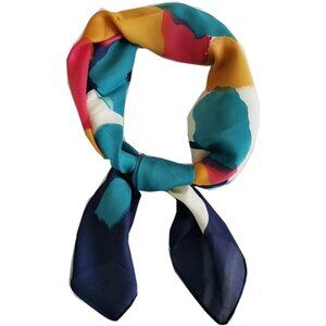 Silk Satin 11 Oil Head Scarf Medium Square Hair Scarf for Women 28 Inches